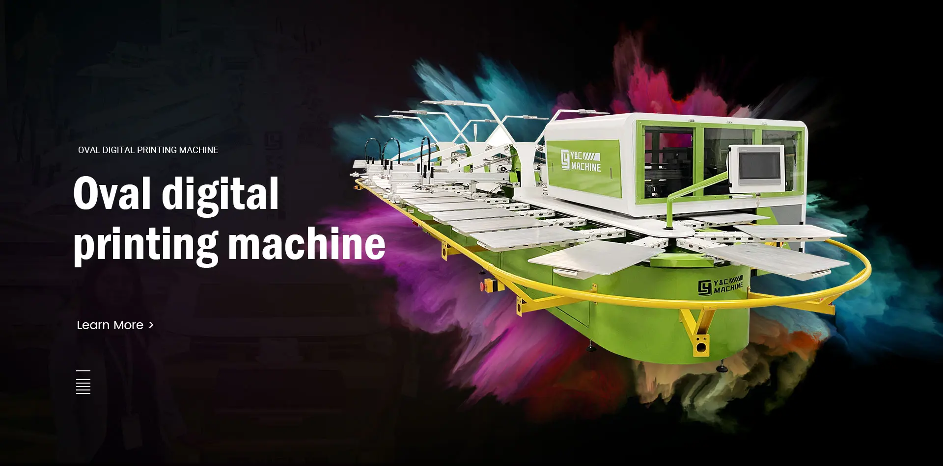 Oval digital Printing machine